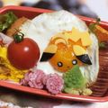 3chan。's cooksnap of when they made 目玉焼きアートdeピカチュウ☆キャラ弁.