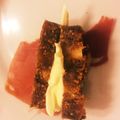 らーてぃん's cooksnap of when they made ドライフィグのバターサンド生ハム巻き.