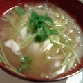 なんかいっすー's cooksnap of when they made たまごポトン、朝のみそ汁.