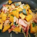 おけ～はん's cooksnap of when they made かぼちゃとベーコンの炒め物.