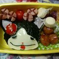 やまfam0610's cooksnap of when they made キャラ弁 デカニャン(妖怪ウォッチ).