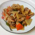 taako1552's cooksnap of when they made 豚バラと薄切り大根とれんこんの中華風炒め.