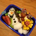 とーじママ's cooksnap of when they made おら、オラフ弁当☃アナと雪の女王❄︎キャラ弁.