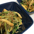 小ｼR's cooksnap of when they made ごま油でやみつき♪水菜と油揚げしらす炒め.