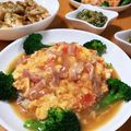 ちもてぃー's cooksnap of when they made ■とろ～りチーズあんかけトマト天津飯■.
