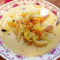 ユキぽっちん's cooksnap of when they made あったか♪白菜とウインナーの豆乳スープ☆.