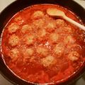 mi☆☆yu's cooksnap of when they made ●　みんな大好きミートボール　●.