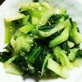 Jyohana's cooksnap of when they made チンゲンサイのナムル.