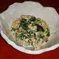 marble♪'s cooksnap of when they made ゆき菜とツナの和え物.