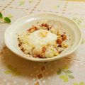 旦那は皿洗い's cooksnap of when they made ふりかけご飯で目玉焼き～このまま朝食！！.