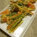 時花菜's cooksnap of when they made 薩摩芋と人参とニラのかき揚げ。.