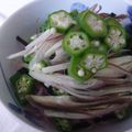 ピンクのたまご's cooksnap of when they made オクラとミョウガのぶっかけ素麺.