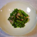 violets's cooksnap of when they made 菜の花とベーコンの炒めもの.