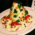 ★夢見花ママ★'s cooksnap of when they made クリスマスに、サンタ、雪だるま、トナカイ.