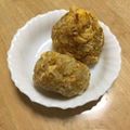 書セラピスト流香's cooksnap of when they made 卵カレーおにぎり.