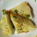 じん☆ママ's cooksnap of when they made 炊飯器でずぼらパンケーキ？ケークサレ？.