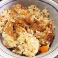 mihomurat's cooksnap of when they made 生姜が決めての人参とツナの炊き込みご飯.