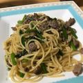 みにさき's cooksnap of when they made 牛肉とキノコの和風スパゲッティ.