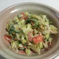 papikun's cooksnap of when they made もう一品❤からしマヨのカニかまサラダ.