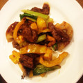 クックU65BTV☆'s cooksnap of when they made れんこんと豚肉の黒酢炒め.