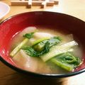 yrim童話's cooksnap of when they made 昔おばあちゃんが作ったカブの味噌汁.