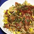 ヘルシーもん's cooksnap of when they made 鶏皮ともやしのニンニクポン酢炒め(節約).