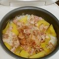 オレンジフェピー's cooksnap of when they made さつまいもとベーコンの炊き込みご飯♪.