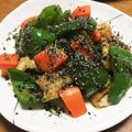 YUKIKI☆'s cooksnap of when they made 黒ごま香る！うすあげ＆ピーマン甘辛炒め煮.