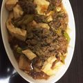 こはみおのママ✩'s cooksnap of when they made 簡単☆すき焼き風あんかけ肉豆腐.