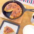 ayayahoney's cooksnap of when they made スキレットで簡単♫キャラメルりんごケーキ.