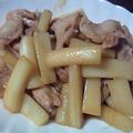じゅん♪'s cooksnap of when they made うどと豚肉の味噌炒め.