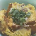 choco831's cooksnap of when they made レンジで簡単☆肉じゃが丼〜親子丼風〜.