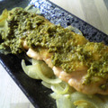 maruru-nn's cooksnap of when they made 簡単♪鮭のムニエル・ジェノバ風ソース.