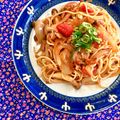 ふたごゆき's cooksnap of when they made *ツナとベーコンしめじのトマトパスタ*.
