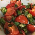 ゆか５６'s cooksnap of when they made ヘルシー☆トマトとオクラの和風サラダ.