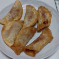 さーパパ's cooksnap of when they made ウインナーちくわの餃子の皮包み揚げ♪.