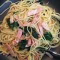 jereeeeen＊'s cooksnap of when they made ほうれん草とベーコンパスタ.