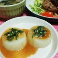 にゃにゃ☆☆☆'s cooksnap of when they made レンジでやわらかふろふき大根.