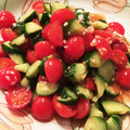こはるーん♪'s cooksnap of when they made トマトときゅうりのさっぱり和え.