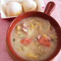 クックエリー's cooksnap of when they made かける派☆ちょっぴり和風な白菜のシチュー.