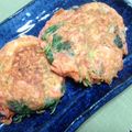 働く女子の台所's cooksnap of when they made 三つ葉と小えびのお焼き.