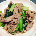 とろけい's cooksnap of when they made 小松菜と牛肉のあっさり炒め.