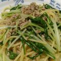 せつせつせつ's cooksnap of when they made 水菜とひき肉の和風パスタ.
