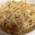 とろけい's cooksnap of when they made 超簡単！キャベツとツナのパスタ.