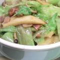 チビカオルーン's cooksnap of when they made ★ﾚﾀｽ･ﾍﾞｰｺﾝ･茸のｵｲﾏﾖ炒め★.