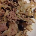 とろけい's cooksnap of when they made 簡単！豚ネギしめじにんにく炒め.