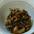 ☆リナックマ☆'s cooksnap of when they made ウドの皮のキンピラ.