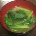 けんしんパパ's cooksnap of when they made ベランダ菜園の採り立て小松菜で味噌汁.