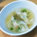 ざじよ's cooksnap of when they made ◆簡単美味♡プリプリ海老ワンタンスープ◆.