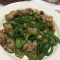 mami_mu's cooksnap of when they made 豚肉とピーマンのごま味噌炒め.
